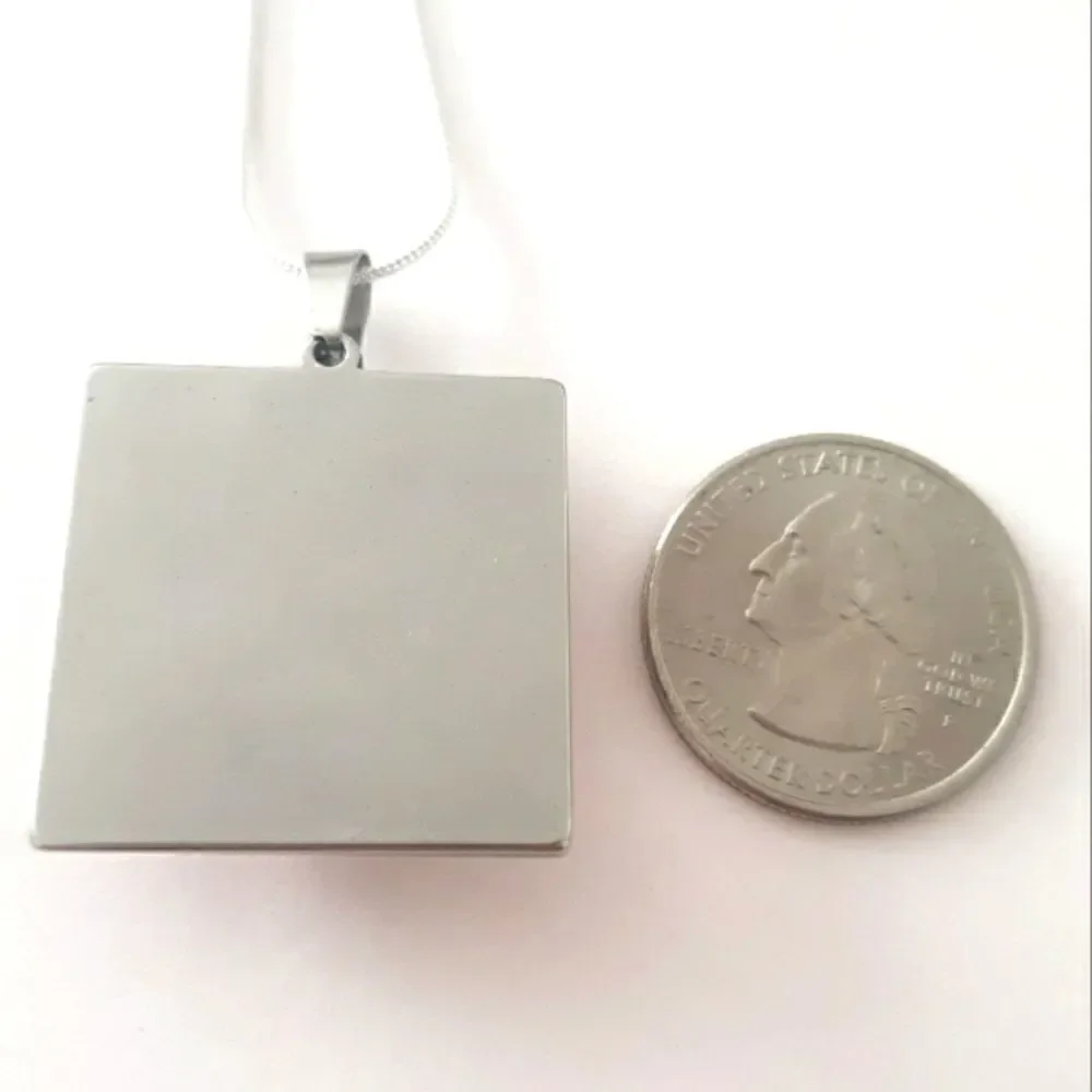 Hand Crafted Stainless Steel Cartoon Cats Charm Stamped Sterling Silver Necklace - Picture 3 of 5